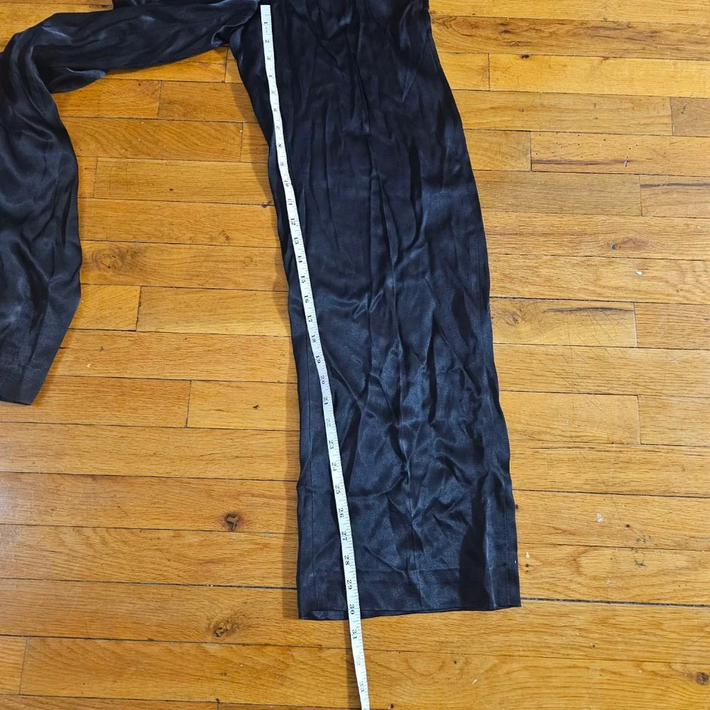 Other Stories Black Satin Jumpsuit Size 2